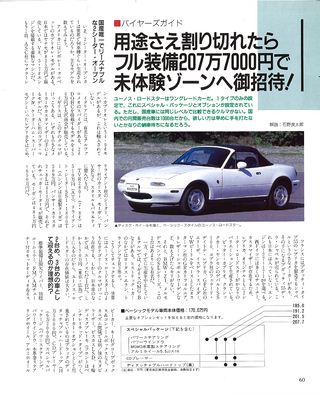 ニューモデル速報 すべてシリーズ 第73弾 ユーノスロードスターのすべて