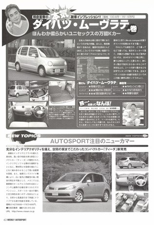 AUTO SPORT（オートスポーツ） No.987 2004年10月21日号