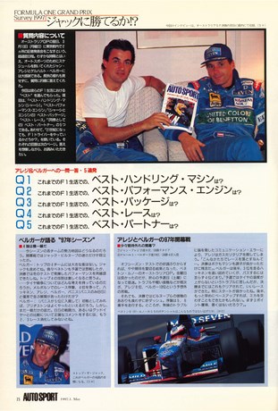 AUTO SPORT（オートスポーツ） No.724 1997年5月1日号