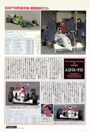 AUTO SPORT（オートスポーツ） No.653 1994年5月1日号