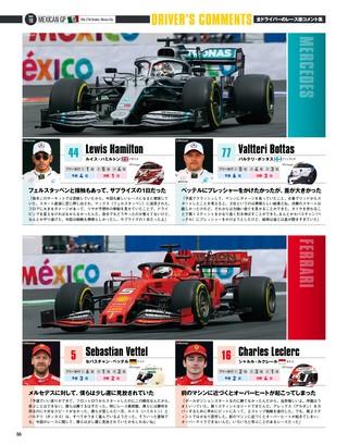 F1速報（エフワンソクホウ） 2019 Rd18 メキシコGP号