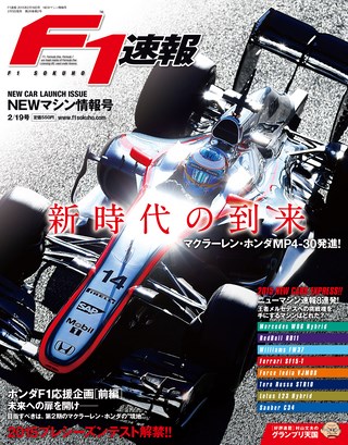 F1速報（エフワンソクホウ） 2015 NEWマシン情報号