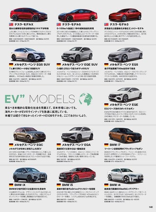 ニューモデル速報 統括シリーズ 2024年 最新EVのすべて