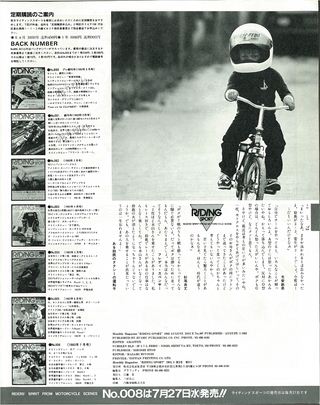 RIDING SPORT（ライディングスポーツ） 1983年8月号 No.7