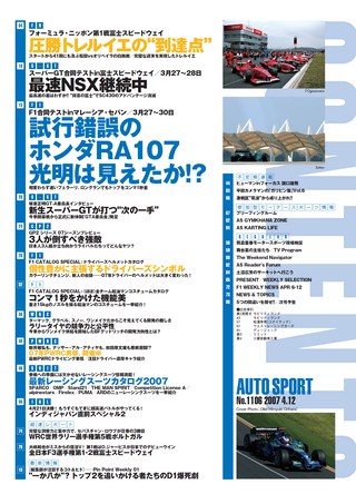 AUTO SPORT（オートスポーツ） No.1106 2007年4月12日号