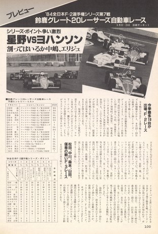 AUTO SPORT（オートスポーツ） No.406 1984年10月15日号