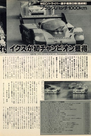 AUTO SPORT（オートスポーツ） No.360 1982年12月15日号