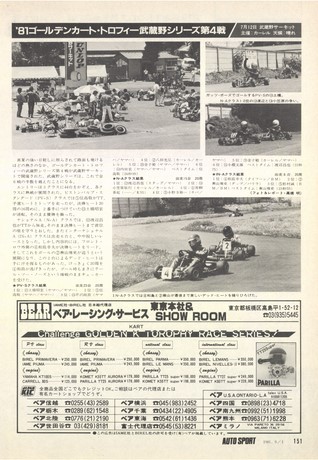 AUTO SPORT（オートスポーツ） No.328 1981年9月1日号