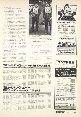 AUTO SPORT（オートスポーツ） No.311 1981年1月1日号