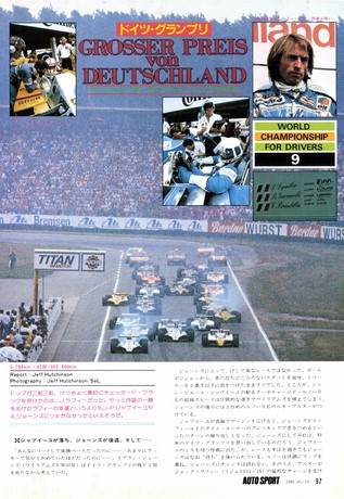 AUTO SPORT（オートスポーツ） No.306 1980年10月15日号