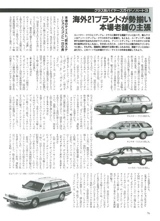 ニューモデル速報 統括シリーズ 1996年 ステーションワゴンのすべて