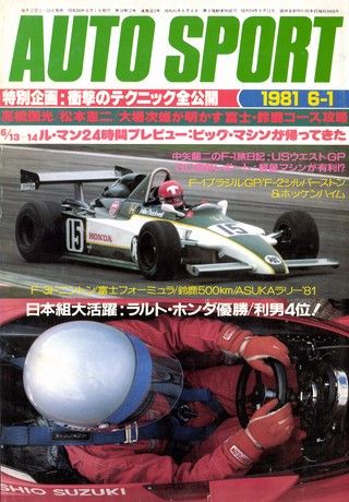 AUTO SPORT（オートスポーツ） No.322 1981年6月1日号