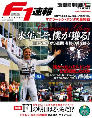 F1速報（エフワンソクホウ） 2015 Rd19 アブダビGP号